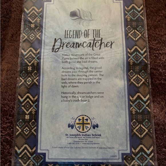 Azure Feather Dreamcatcher by Indian School - Picture 6 of 6